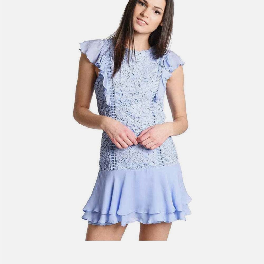 Parker Women's Bennett Ruffle Lace Dress Small